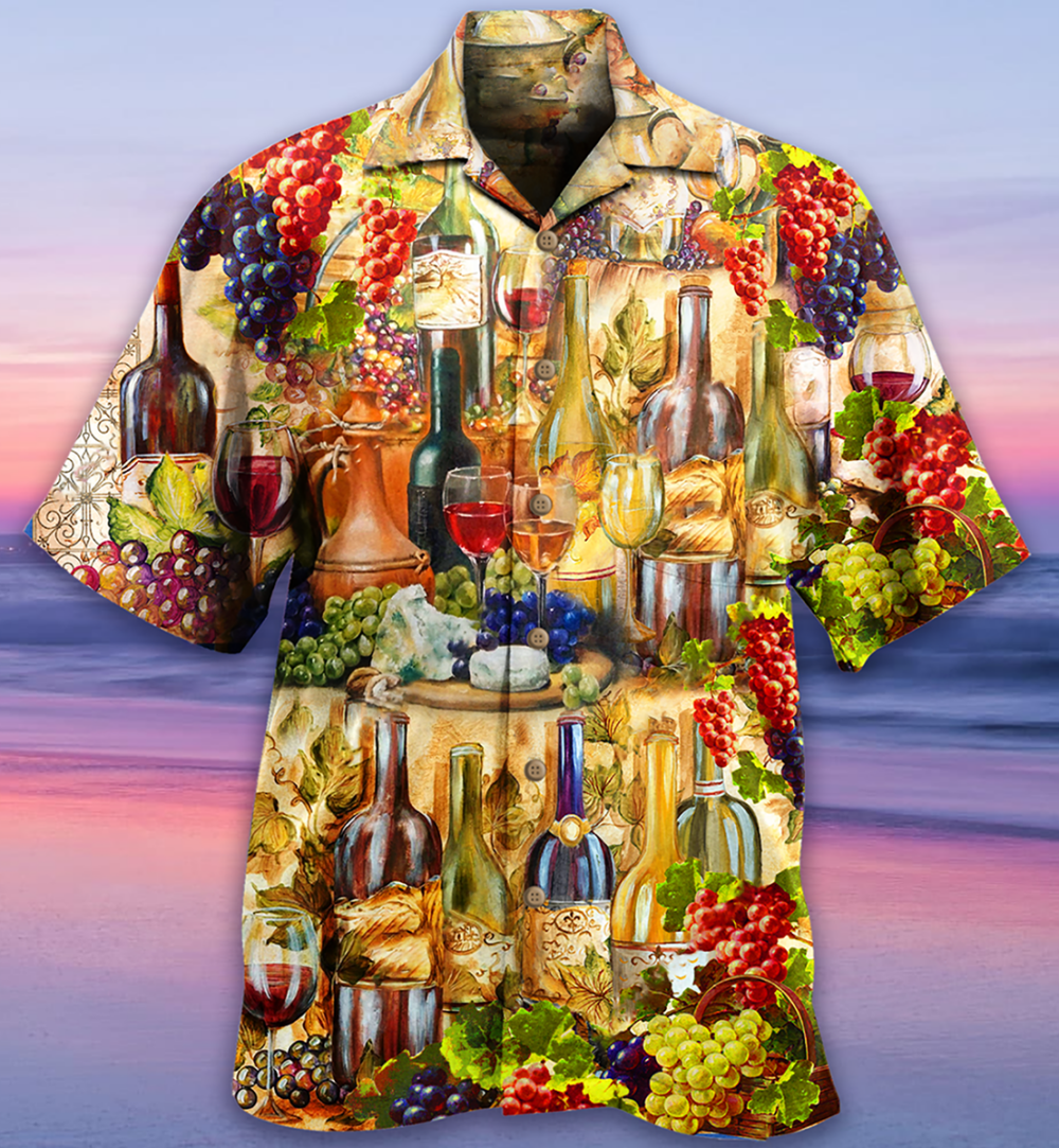 Wine I Don't Give A Sip - Hawaiian Shirt - Owl Ohh - Owl Ohh