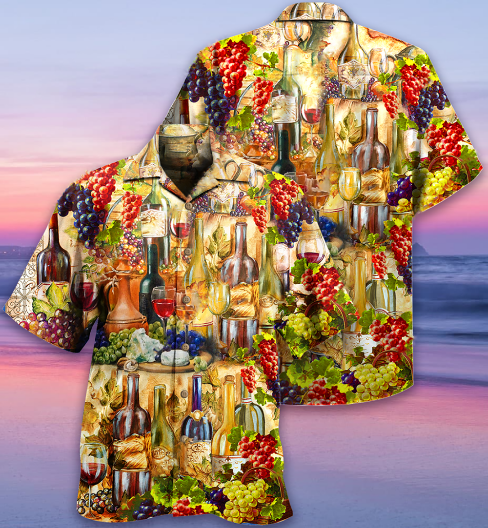 Wine I Don't Give A Sip - Hawaiian Shirt - Owl Ohh - Owl Ohh