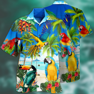 Parrot High By The Beach - Hawaiian Shirt - Owl Ohh - Owl Ohh