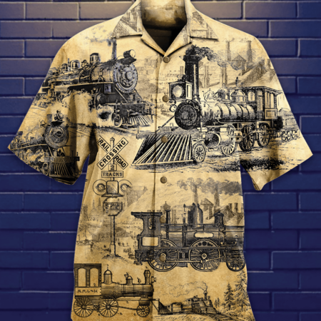 Train On The Railway Love Life - Hawaiian Shirt - Owl Ohh - Owl Ohh