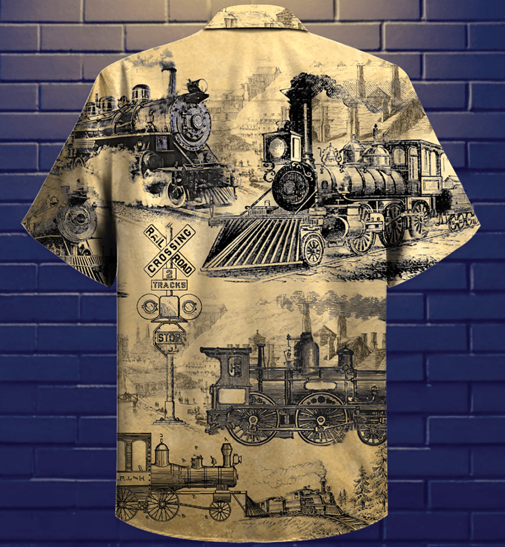 Train On The Railway Love Life - Hawaiian Shirt - Owl Ohh - Owl Ohh