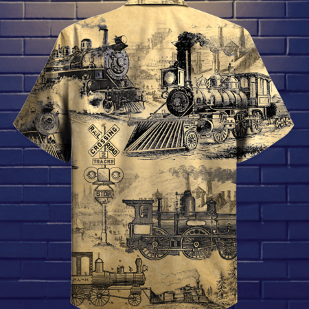 Train On The Railway Love Life - Hawaiian Shirt - Owl Ohh - Owl Ohh