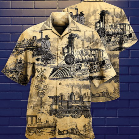 Train On The Railway Love Life - Hawaiian Shirt - Owl Ohh - Owl Ohh