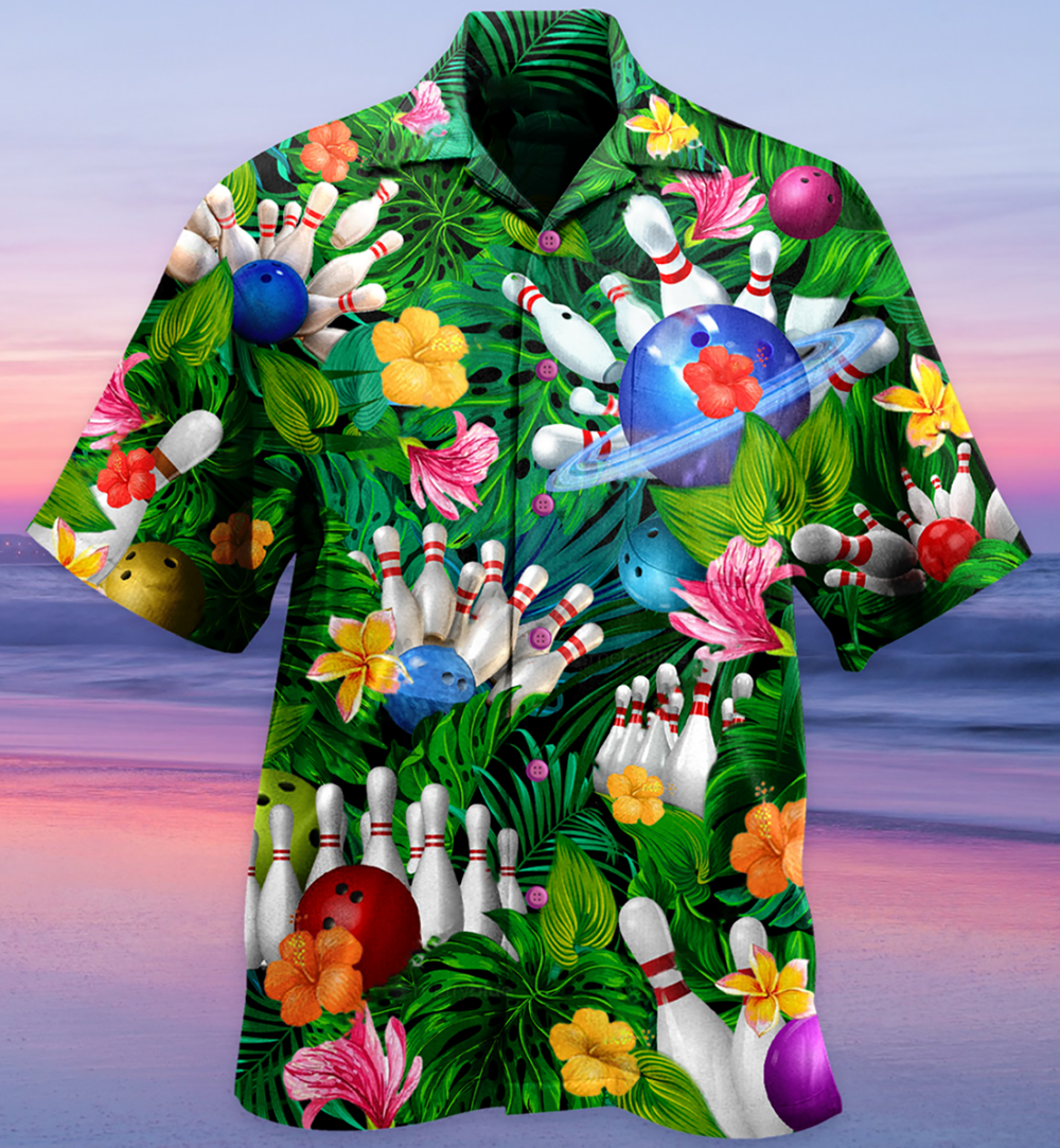 Bowling What Happens At Bowling - Hawaiian Shirt - Owl Ohh - Owl Ohh