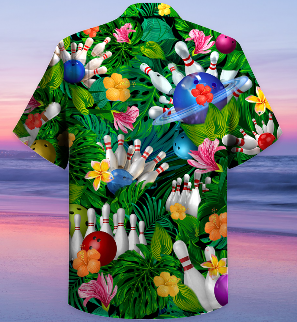 Bowling What Happens At Bowling - Hawaiian Shirt - Owl Ohh - Owl Ohh