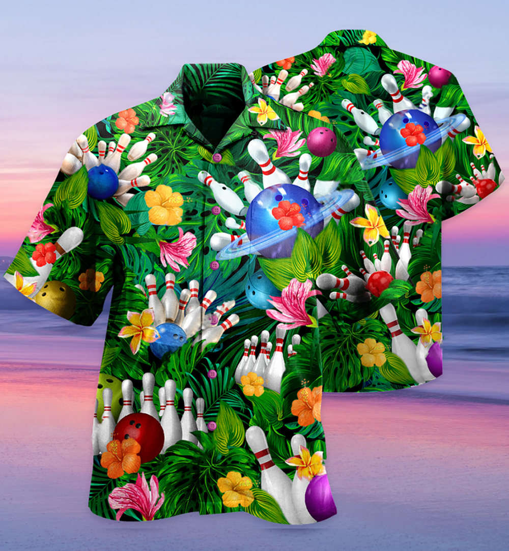 Bowling What Happens At Bowling - Hawaiian Shirt - Owl Ohh - Owl Ohh
