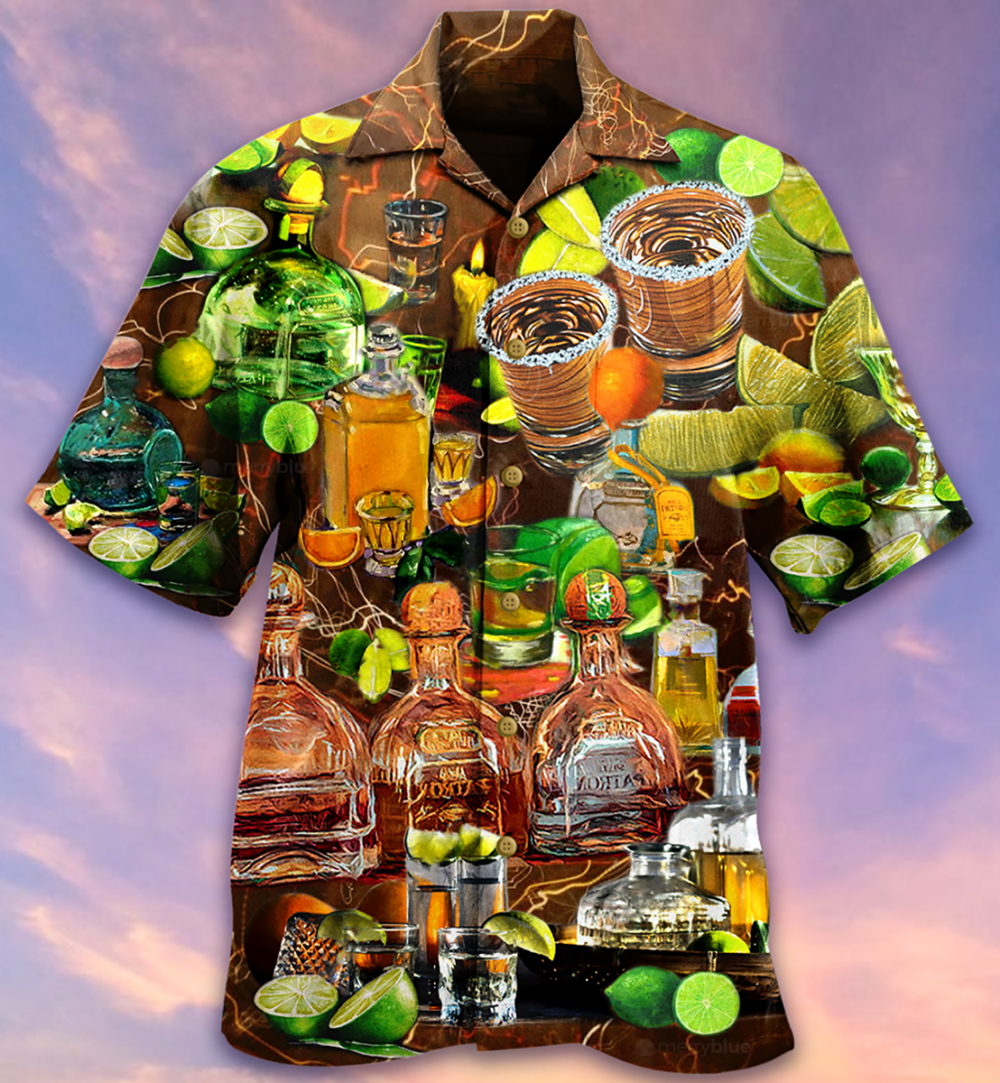 Wine When Life Gives You A Lemon Grab TQL & Salt - Hawaiian Shirt - Owl Ohh - Owl Ohh