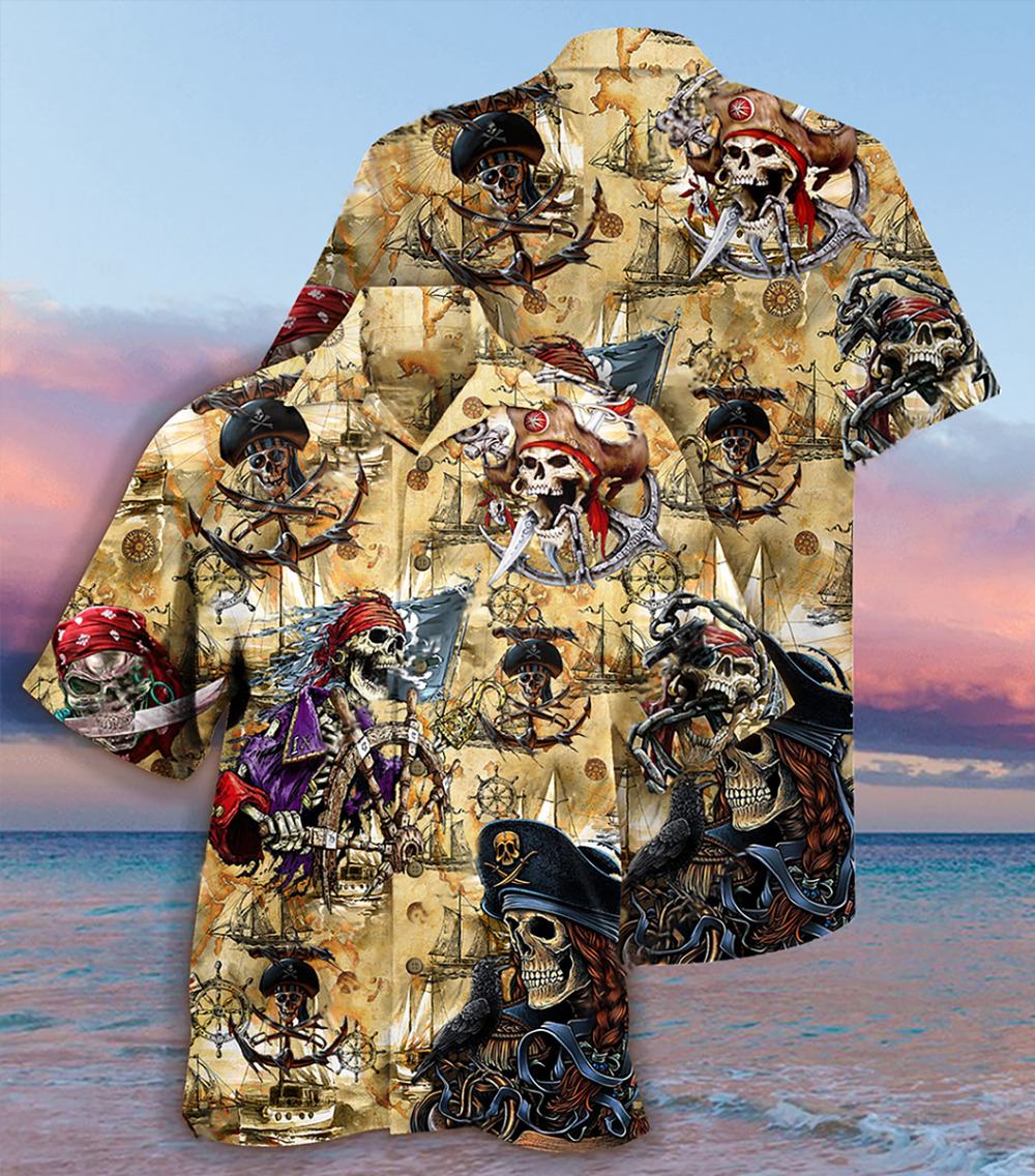 Skull Pirate Amazing Cool - Hawaiian Shirt - Owl Ohh - Owl Ohh