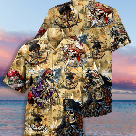 Skull Pirate Amazing Cool - Hawaiian Shirt - Owl Ohh - Owl Ohh