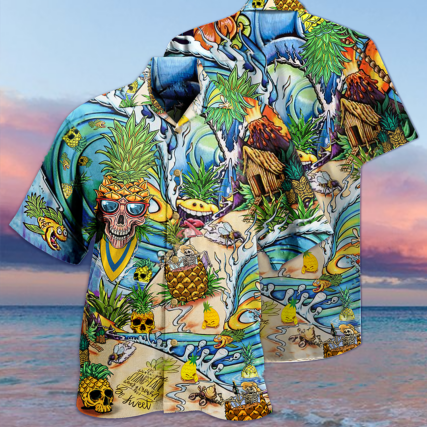 Skull Pineapple Fruit Amazing - Hawaiian Shirt - Owl Ohh - Owl Ohh