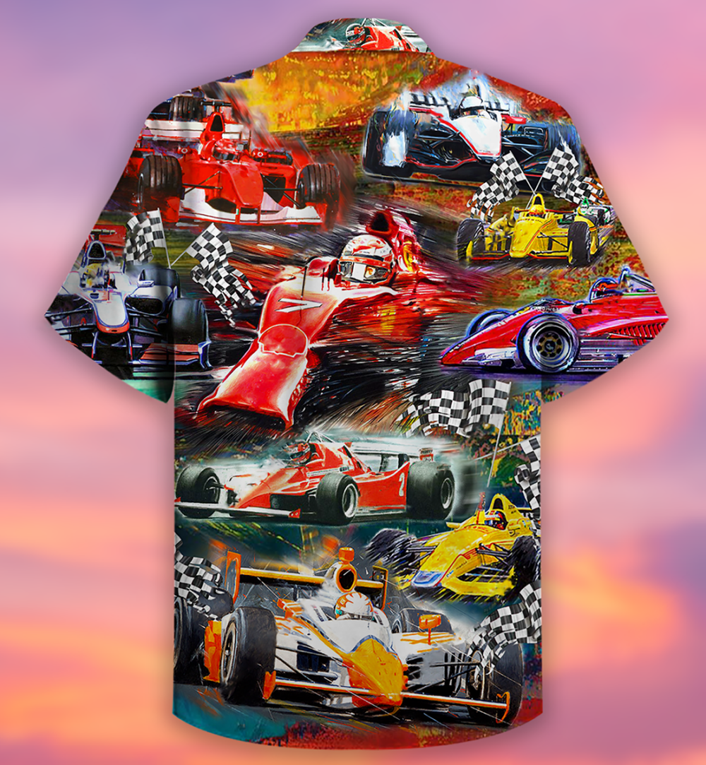 Formula One Car Racing Life Is Better At The Race - Hawaiian Shirt - Owl Ohh - Owl Ohh