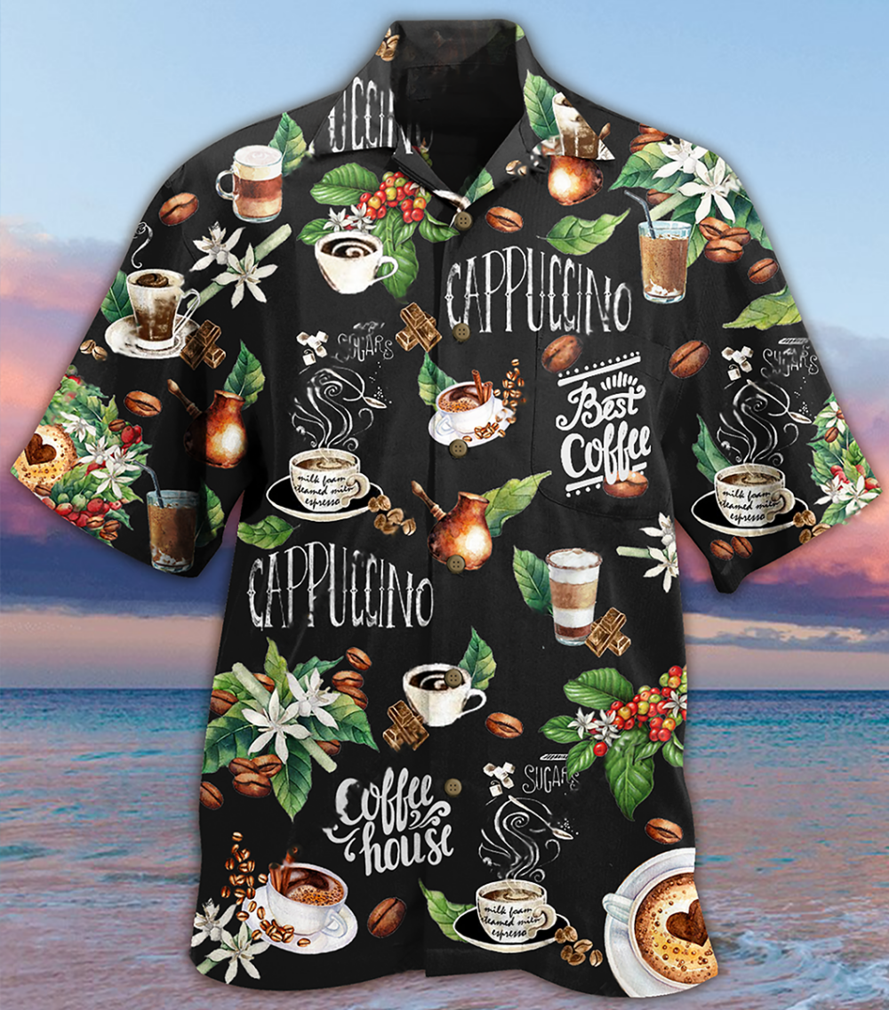 Coffee I Love Coffee Leaf - Hawaiian Shirt - Owl Ohh - Owl Ohh