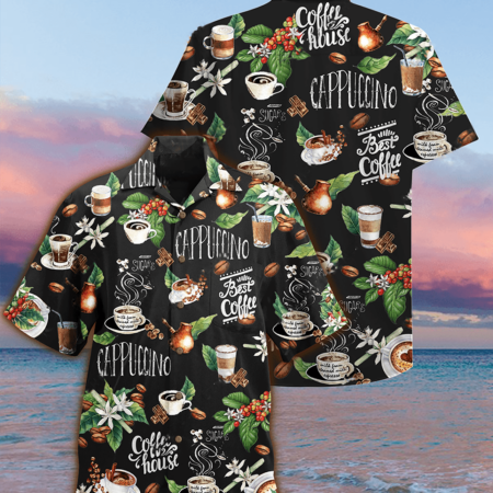 Coffee I Love Coffee Leaf - Hawaiian Shirt - Owl Ohh - Owl Ohh