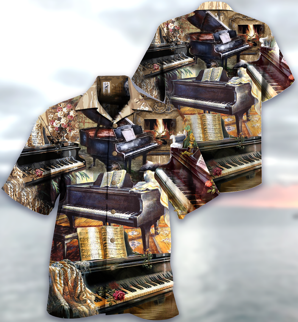 Piano Music Once A Pianist Always A Pianist - Hawaiian Shirt - Owl Ohh - Owl Ohh