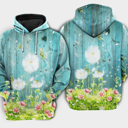 Dandelion hope happy life - Hoodie - HOOD05NVC010921