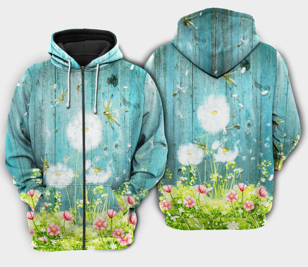 Dandelion hope happy life - Hoodie - HOOD05NVC010921