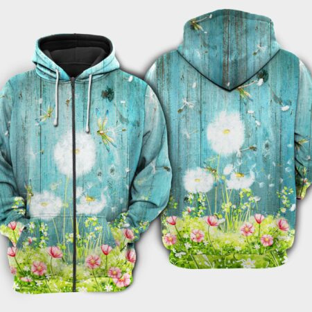 Dandelion hope happy life - Hoodie - HOOD05NVC010921