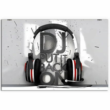 Music DJ Put It Back On - Horizontal Poster - Owl Ohh - Owl Ohh