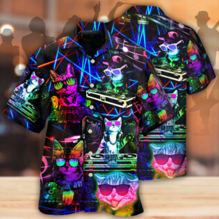 Cat DJ Cool Life - Hawaiian Shirt - Owl Ohh - Owl Ohh