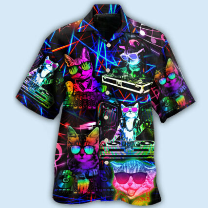 Cat DJ Cool Life - Hawaiian Shirt - Owl Ohh - Owl Ohh