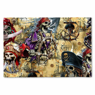 Skull Amazing Pirate Hunting - Doormat - Owl Ohh - Owl Ohh
