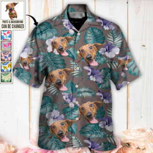 Dog Lucky You Want Tropical Custom Photo - Hawaiian Shirt - Personalized Photo Gifts-Owl Ohh