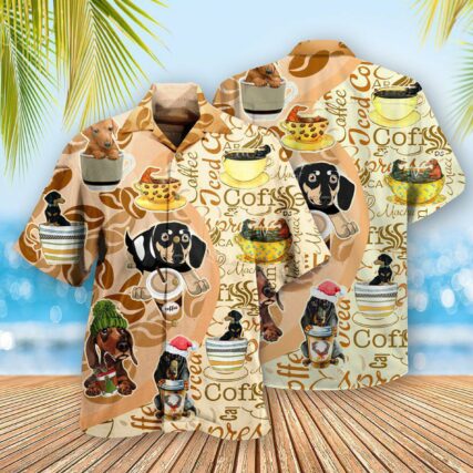 Dachshund Dog Life Is Better With Dachshund And Coffee - Hawaiian Shirt - Owl Ohh - Owl Ohh