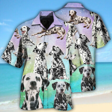 Dalmatian Dog Galaxy Lovely Style - Hawaiian Shirt - Owl Ohh - Owl Ohh