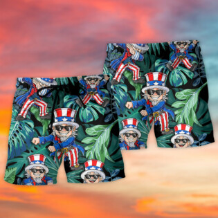 Dance Happy Independence Day - Beach Short - Owl Ohh - Owl Ohh