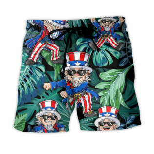 Dance Happy Independence Day - Beach Short - Owl Ohh - Owl Ohh