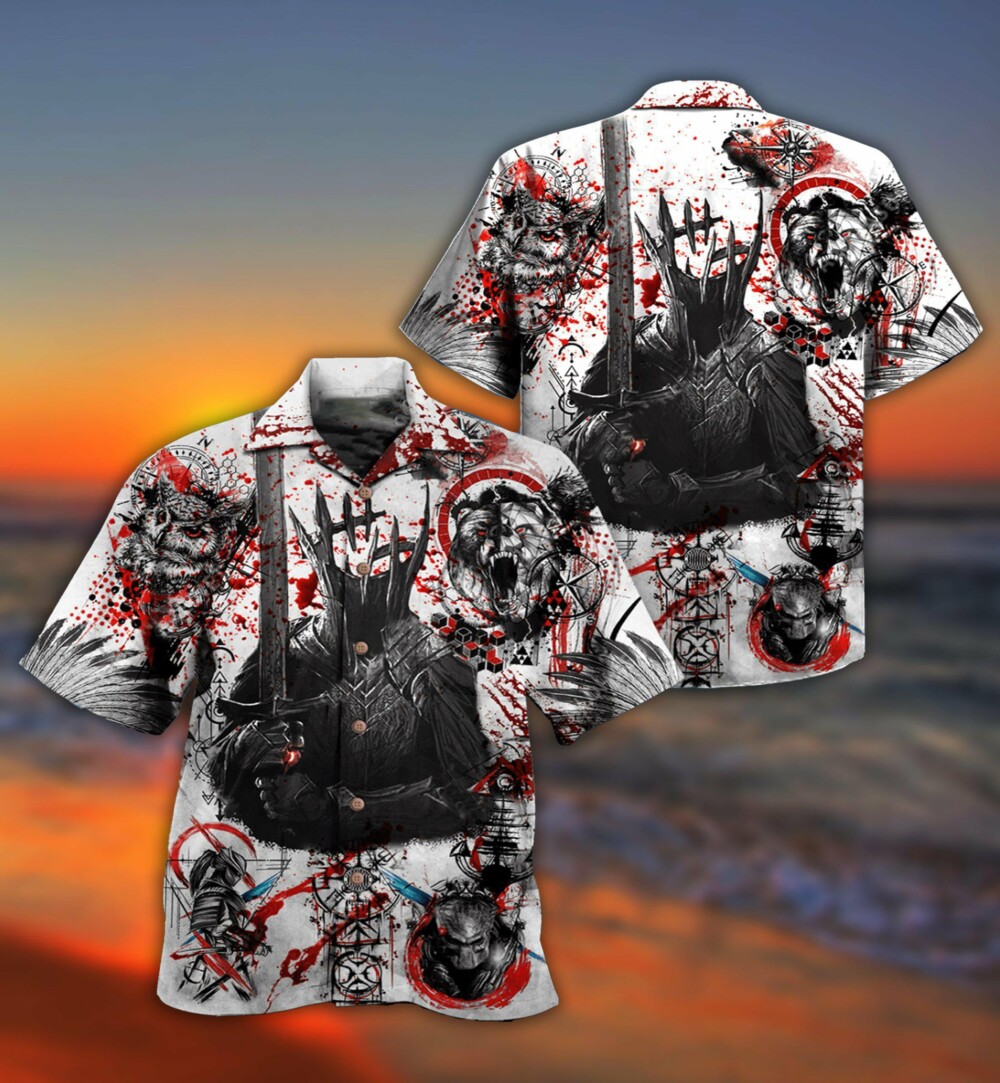 Viking Dare To Fight With Knight - Hawaiian Shirt - Owl Ohh - Owl Ohh