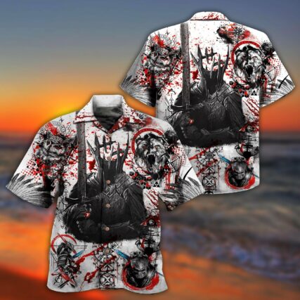 Viking Dare To Fight With Knight - Hawaiian Shirt - Owl Ohh - Owl Ohh