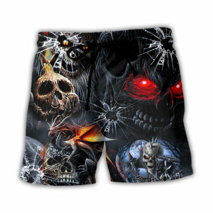 Skull Dark Skull Style - Beach Short - Owl Ohh - Owl Ohh
