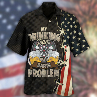 Darts Independence Day My Drinking Team - Hawaiian Shirt - Owl Ohh - Owl Ohh
