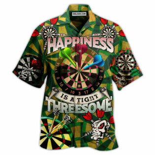 Darts Happiness Is A Tight Threesome Green Vintage - Hawaiian Shirt - Owl Ohh - Owl Ohh