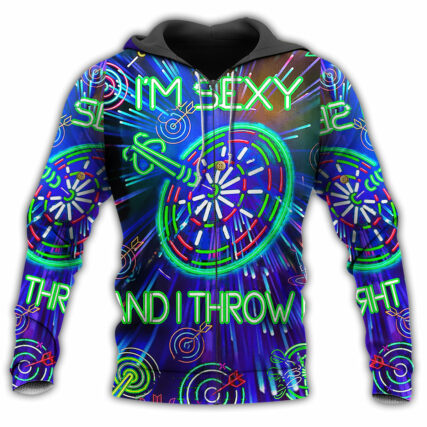 Darts I'm Sexy And I Throw It Blue - Hoodie-Owl Ohh