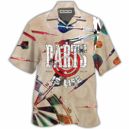 Darts Is Life Vintage - Hawaiian Shirt - Owl Ohh - Owl Ohh
