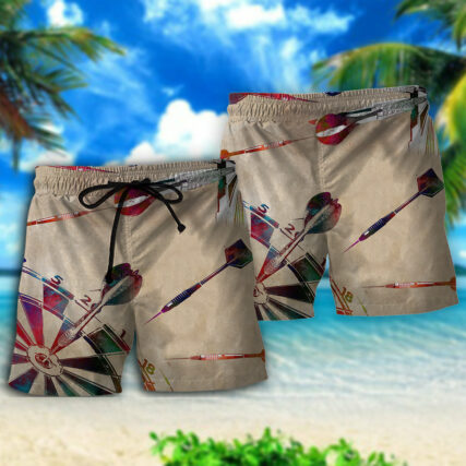 Darts Is Life Vintage - Beach Short - Owl Ohh - Owl Ohh