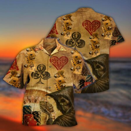 Gambling Dead Mans Hand - Hawaiian Shirt - Owl Ohh - Owl Ohh