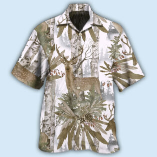 Deer Forest Art Style - Hawaiian Shirt - Owl Ohh - Owl Ohh