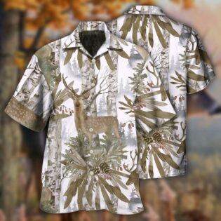 Deer Forest Art Style - Hawaiian Shirt - Owl Ohh - Owl Ohh