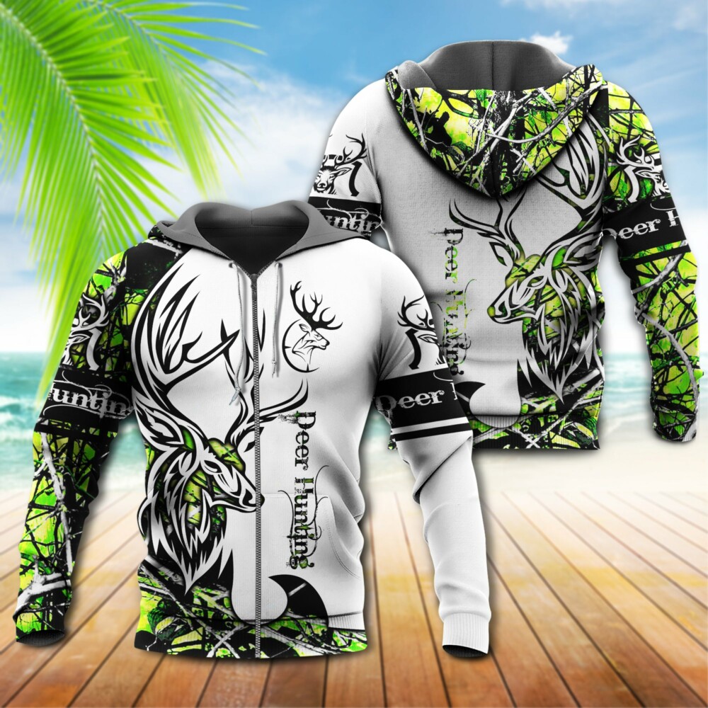 Deer Hunting Green Hunter - Hoodie - Owl Ohh - Owl Ohh