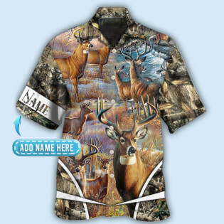 Hunting Deer Hunting Cool Forest Personalized - Hawaiian Shirt - Owl Ohh - Owl Ohh