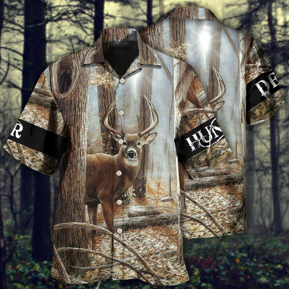Hunting Deer Hunting Forest Cool - Hawaiian Shirt - Owl Ohh - Owl Ohh