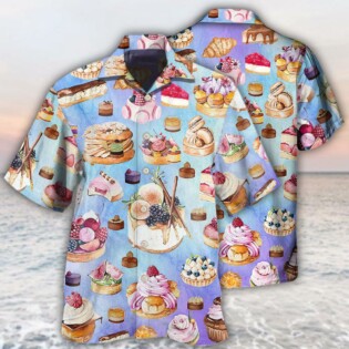 Food Dessert Purple Lovely Love Food - Hawaiian Shirt - Owl Ohh - Owl Ohh