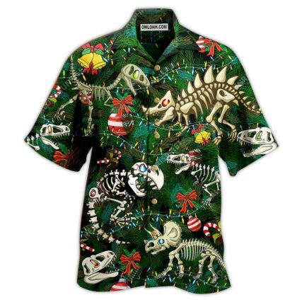 Dinosaur Dear Santa I Am A Dinosaur Christmas - Hawaiian Shirt - Owl Ohh - Owl Ohh