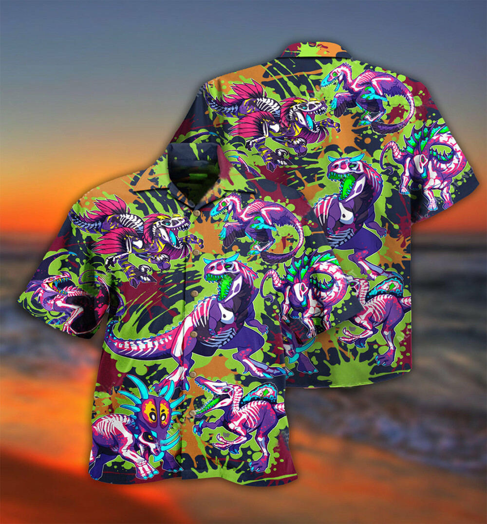 Dinosaur Don't Forget To Be Rawrsome - Hawaiian Shirt - Owl Ohh - Owl Ohh