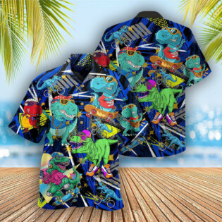 Dinosaur Let The World Hear You - Hawaiian Shirt - Owl Ohh - Owl Ohh