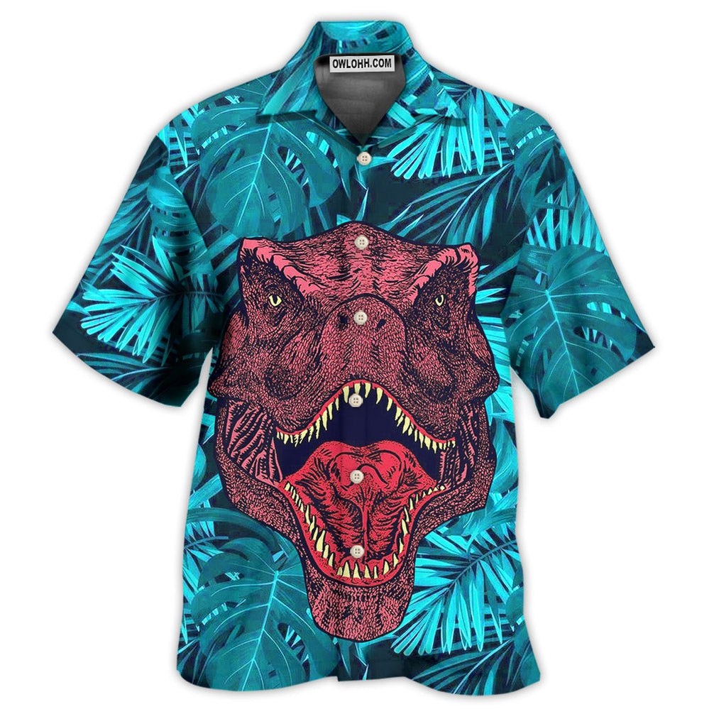 Dinosaur Love Animals - Hawaiian Shirt - Owl Ohh - Owl Ohh
