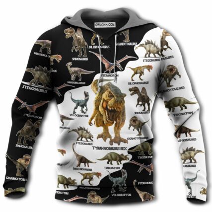 Dinosaur Loves Lovely World - Hoodie - Owl Ohh - Owl Ohh